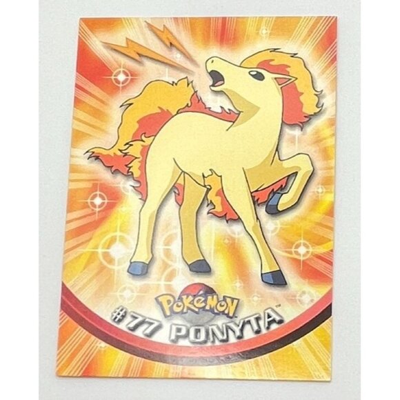 Ponyta Pokemon Card Topps #77 TV Animation Edition Series Blue Logo - Picture 5 of 5